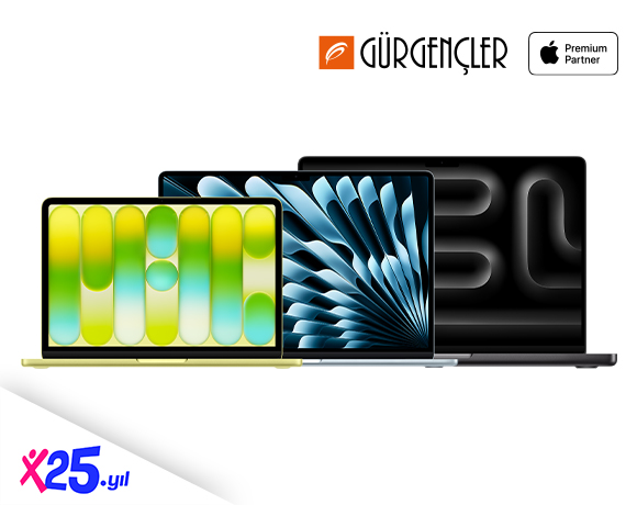 Gürgençler Apple mağazaları ve www.gurgencler.com.tr'de Peşin Fiyatına 3 Taksit Fırsatı!